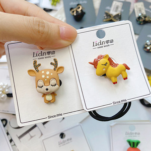 Diadema de oso para niños al por mayor, diadema elástica de dibujos animados con pintura en aerosol que gotea, banda de goma para el pelo - Product Image 5