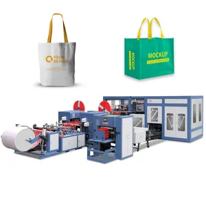 A8 Automatic Non Woven Reusable Shopping Bag Making Machine