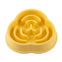 Vente en gros de bol d'alimentation pour chien en plastique écologique forme de fleur mangeoire lente base antidérapante boîte d'application d'eau alimentaire par sublimation