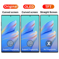 Écran tactile de remplacement Super AMOLED TFT pour Note10+ - Assemblage d'écran OLED d'origine Note 10 Plus avec cadre LCD pour Samsung N975F/DS