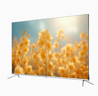 QLED Smart TVs 55 Zoll LED Schwarz OEM Hotel-TV-Ständer CE RoHS FCC AC 100V-240V/DC12V Kompatibel 4K Flachbildschirm Blau