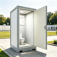Maison conteneur mobile de luxe à faible coût pour toilettes et douches, idéale pour les parcs