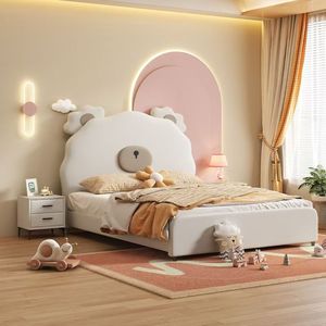 Lit pour enfant haut de gamme 2025, vente en gros, haute qualité, durable, rembourré, en forme d'animal - Product Image 1