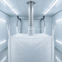 High Cleanliness Plastic FIBC Ton Bag Bulk Bag Bottle-Shaped PE Inner Liner PP Woven Outer Bag Top Filling Spout Bottom