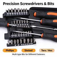 Kit d'outils de réparation de précision manuels 66 pièces pour électronique et meubles, sans perceuse électrique