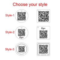 Kostenloses Design Benutzerdefiniertes Logo Metall-QR-Code-Scan-Tag Blanko-Metall-Schlüsselanhänger