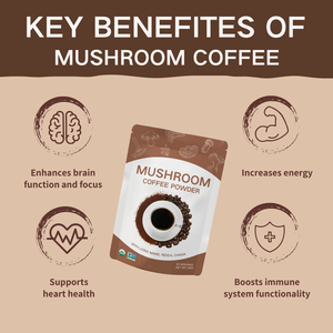 Bolsa de polvo de extracto de café Ganoderma de hongo Reishi instantáneo de etiqueta privada orgánica embalaje mezcla de café Premium - Product Image 4
