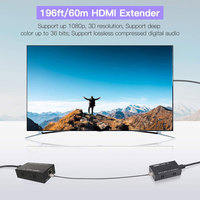 Extenseur IP 4K 60Hz RJ45 Plug & Play, émetteur-récepteur sans fil KVM HD MI, répéteur pour PS4 HDTV PC