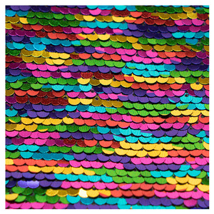 Lentejuelas De Doble Cara 5MM Double Sided Embroidery Sparkle Sequin Fabrics 100% <strong>Polyester</strong> <strong>Mesh</strong> Sequin Fabrics <strong>E</strong> Costume Fabric - Product Image 4
