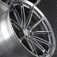 Rines de Aleación Forjados para Autos de Pasajeros, Monobloque, Cóncavos Profundos, Color Gris Cepillado, para Mercedes Benz y Audi, 19, 20 y 21 Pulgadas