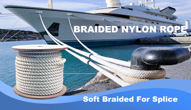 Heavy Duty Double Braided Nylon Marine Mooring Rope 48mm 2" 0