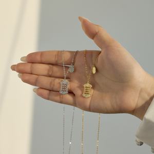 Collar con Colgante de <span class=keywords><strong>Ábaco</strong></span> de Plata S925 con Diseño Único Dylam, Feliz Año Nuevo Chino, con Circonita Cúbica 5A, para Mujeres y Hombres - Product Image 2