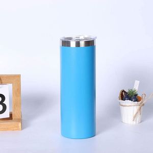 20oz Stainless Steel Sublimation Blank Tumbler <b>Double</b> <b>Wall</b> Vacuum Insulated Travel <b>Mug</b> with Straw Lid - Product Image 2