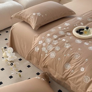 Thêu Comforters Set Top Class Nhà Máy Tùy Chỉnh Bộ Đồ Giường Đám Cưới Nhà Sang Trọng Bedsheet <span class=keywords><strong>Comforter</strong></span> Set - Product Image 5