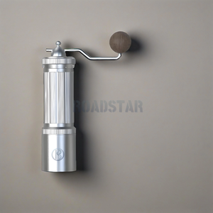 Regolazione superiore esterna regolabile in acciaio inossidabile in lega di acciaio inossidabile Burr Mini piccola mano portatile macinacaffè italiano - Product Image 3