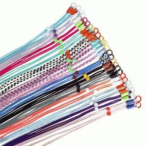 Longe bandoulière à Double tête réglable explosive Logo personnalisé 100cm de longueur noeud tissé à la main <span class=keywords><strong>collier</strong></span> de téléphone portable de mode - Product Image 2