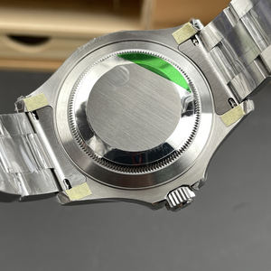 Montre mécanique de luxe en acier inoxydable avec cadran en cristal saphir à motif grille à trois couches, résistance à l'eau 3 BAR - Product Image 3