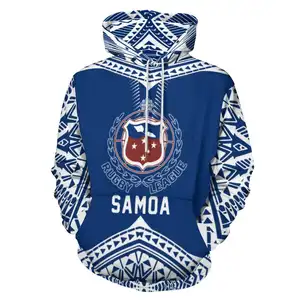 Toa Samoa Tribal Design Customized On Demand Hoodies Pacific Island Art Pullover Jacket Fall/Winter Men/Women Clothing