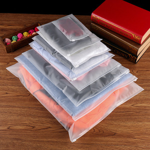 ที่กำหนดเองเคลือบ/น้ำค้างแข็ง Ecofriendly พลาสติกบรรจุภัณฑ์ถุงซิป,เสื้อยืดชุดว่ายน้ำซิปล็อคเสื้อผ้ากระเป๋าที่มีเข้าสู่ระบบ - Product Image 4