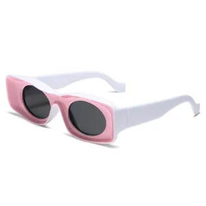 Keloyi 태양 안경 여성 작은 UV 400 사용자 정의 로고 2020 숙녀 디자이너 개인 상표 OEM 재고 도매 음영 선글라스