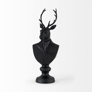 HMS 23 \ "busto di cervo in Polyresin nero scultura da tavolo Anime personaggio statua per la decorazione della casa dipinta modello di tecnica - Product Image 3