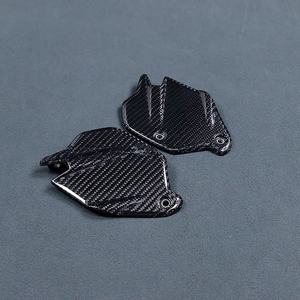 Protection de talon en fibre de carbone sèche 3K, finition brillante, tissage sergé, légère, résistante aux rayures, pour repose-pieds latéraux, compatible F900R F900XR - Product Image 4
