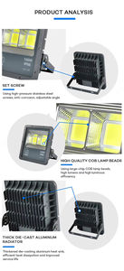 Boîtier chaud stade haute puissance Smart COB IP66 100W à 500W projecteur extérieur LED projecteur avec alimentation ca - Product Image 3