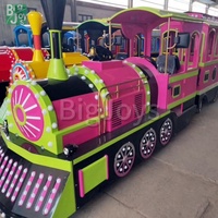 Train sans rail classique pour enfants et adultes, idéal pour les parcs d'attractions et les aires de jeux intérieures/extérieures, en promotion