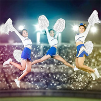 Pompones Baratos para Animadoras, Competencia Deportiva, Pompones de Flores para Partidos de Fútbol y Baloncesto, para Niños