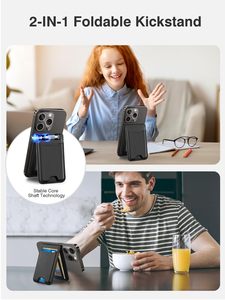 Người đàn ông Ví mở ID cửa sổ điện thoại di động RFID chặn da từ chủ thẻ - Product Image 4