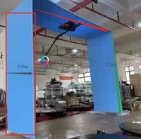 Nouvelle cabine photo 360 légère avec éclairage LED pour 10 personnes, batterie externe et autocollant
