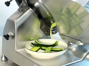 Nueva Máquina Cortadora de Alimentos Congelados Comercial de 220 mm, Cortadora Eléctrica de Alimentos, Cuchilla de Acero Inoxidable, Semiautomática, Grosor Ajustable - Product Image 3