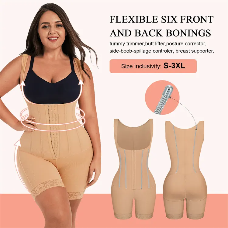 HEXIN Wholesale Fajas Para Mujer Full Body Shaper Bbl Post Surgery High Compression Fajas Colombianas Shapewear For Women