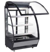 Commercial Upright Low Capacity Floor Top Supermarket Cake Cabinet Showcase With Wheels - Product Image 2