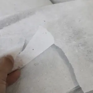 100% cotone stropicciato ricamo stabilizzatore supporto fusibile carta Interlining tessuto buckram tagliato in dimensioni variabili
