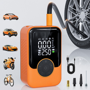 Compresseur d'air numérique sans fil pour pneus, 3-150 PSI, portable, rechargeable, 7.4V Type-C, pour voiture, vélo, ballon - Product Image 2