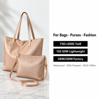 Tissu sergé 230T avec revêtement PU, 100% polyester, résistant à l'eau pour produits d'extérieur et bagages, tentes, auvents, sacs à dos, PU, PVC, TPU
