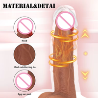 Vibromasseur pénien vibrant chauffant LTL de 8,27 pouces pour stimulation anale, clitoridienne et du point G – Jouets sexuels pour femmes