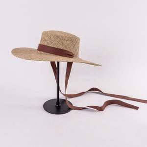 Sombrero de Paja de Ala Ancha Hecho a Mano con Hierba Marina, Novedad de Verano 2024, para Viajes al Aire Libre, Protección Solar para Mujeres en la Playa - Product Image 5