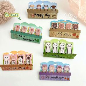 Cute Pet Thumb Cartoon High-Value Memo Pad Must-Have Back-to-School Season Learning Reward Classification <b>Labels</b> - Product Image 1