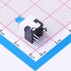 K8-8081D-NNW <b>Push</b> <b>Button</b> <b>Switch</b> Through hole Component (THT) <b>Switch</b> Square Plunger 100mA 30V Blue - Product Image 2