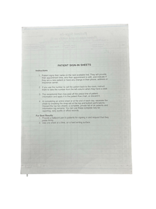 Formulaires d'enregistrement des patients en 3 parties sans carbone NCR, approuvés et conformes à la HIPAA pour la confidentialité dans tous les cabinets médicaux. (Bourgogne) - Product Image 3