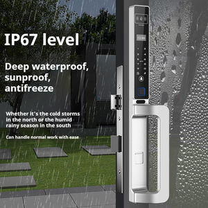 A-Y03 tam otomatik akıllı kilit standart Edition IP67 su geçirmez kırık köprü alüminyum kapı palmiye ven 3D yüz akıllı - Product Image 4