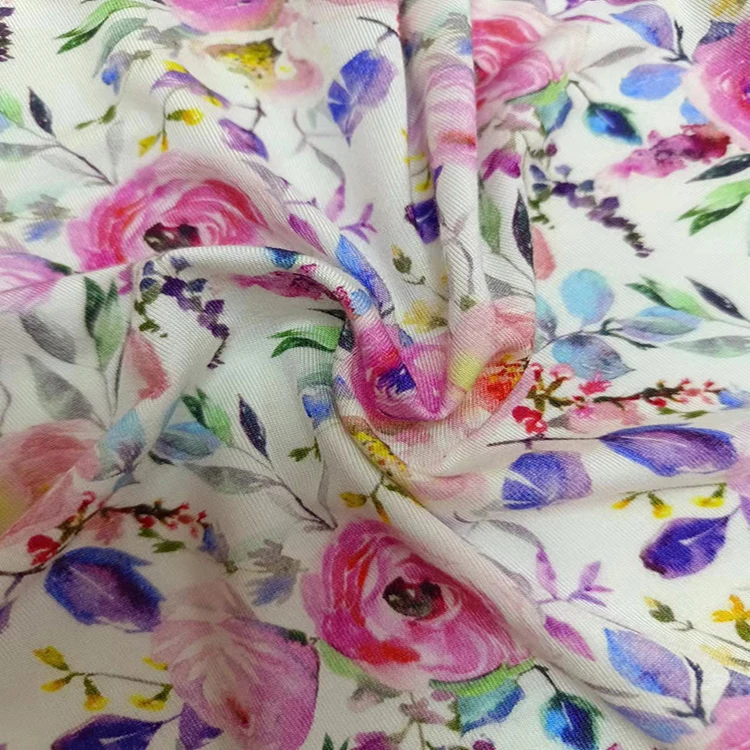 Wholesale of New Products Bamboo Fabric Per Meter 90 Bamboo 10 Spandex Fabric Bamboo Knitted Fabric for Women Pajamas