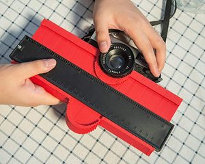 10 inch đường viền đo hồ sơ duplicator công cụ có thể điều chỉnh khóa hợp kim cạnh định hình thước đo Laminate gạch gỗ Đánh Dấu Công cụ - Product Image 6