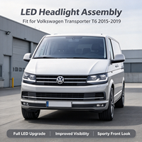 Phares avant LED complets d'usine avec animation, lampe de phare de voiture LED, lampe avant de voiture 2015-2019 pour VW CARAVELLE Multivan Kombi T6