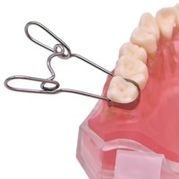 Matrice dentaire Matrices métalliques sectionnelles profilées Matrice dentaire avec pince à ressort Delta Ring Clamp Wedges Kit