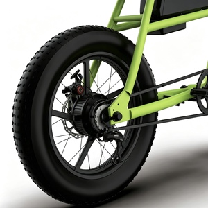 Bicicleta Eléctrica Plegable de 16 Pulgadas para Ciudad, 3 Velocidades, Motor Trasero sin Escobillas, Batería de Litio Extraíble de 48V, Suspensión Trasera, Cuadro de Acero - Product Image 3