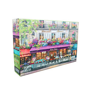 Puzzles éducatifs de luxe sur mesure à faire soi-même, 1001-2000 pièces pour adultes, vente en gros pour les boutiques de cadeaux, marques, papier gris - Product Image 3
