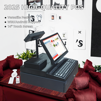 2025 bonne qualité 14 pouces écran tactile caisse caisse caisse Machine WIN/Android système prise en charge POS Terminal caisse enregistreuse